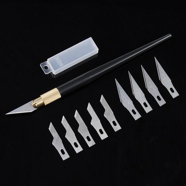 Metal-Handle-Hobby-Cutter-Craft-with-10pcs-Blade-Cutting-Tool-942869
