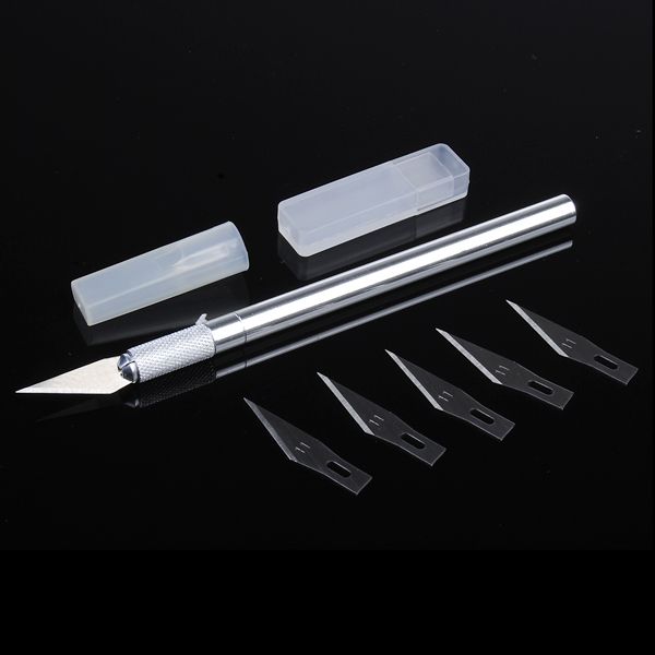 Metal-Handle-Hobby-Cutter-Craft-with-6pcs-Blade-Cutting-Tool-940100