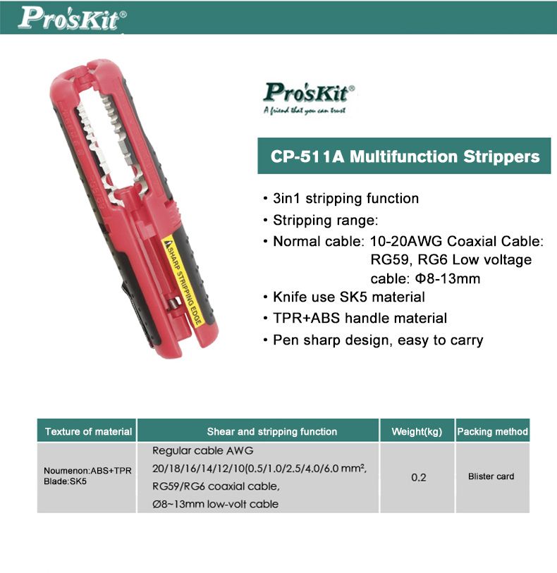 ProsKit-CP-511A-3-in-1-Multifunction-10-20AWG-Coaxial-Cable-RG59-RG6-8-13mm-Strippers-Stripping-Knif-1118309