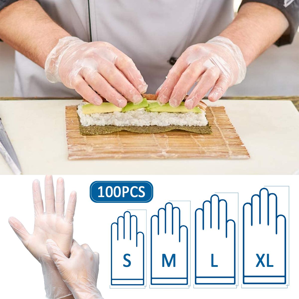 Pumoes-Disposable-Gloves-100-PCS-Clear-Vinyl-Gloves-Powder-Free---Latex-Free-Non-Sterile-Patient-Exa-1664909