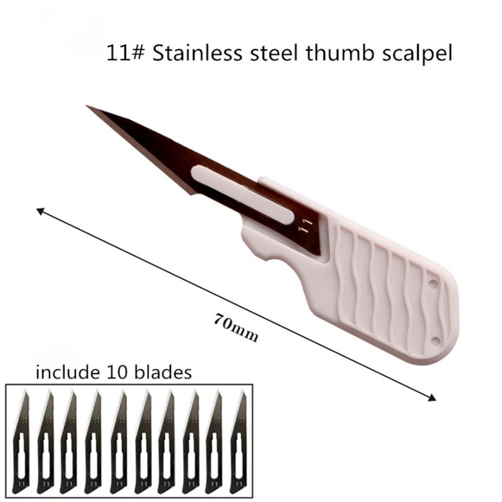 YTH-Carbon-Steel-Surgical-Scallpel-Bladess--10pc-Blade-Handle-Scallpel-DIY-Cutting-Tool-PCB-Repair-A-1688581