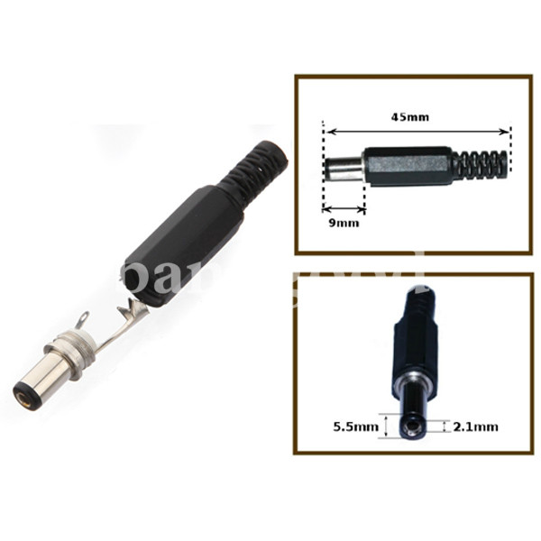 21-x-55mm-DC-Power-Male-Plug-Jack-Adapter-Connector-For-CCTV-Camera-39991