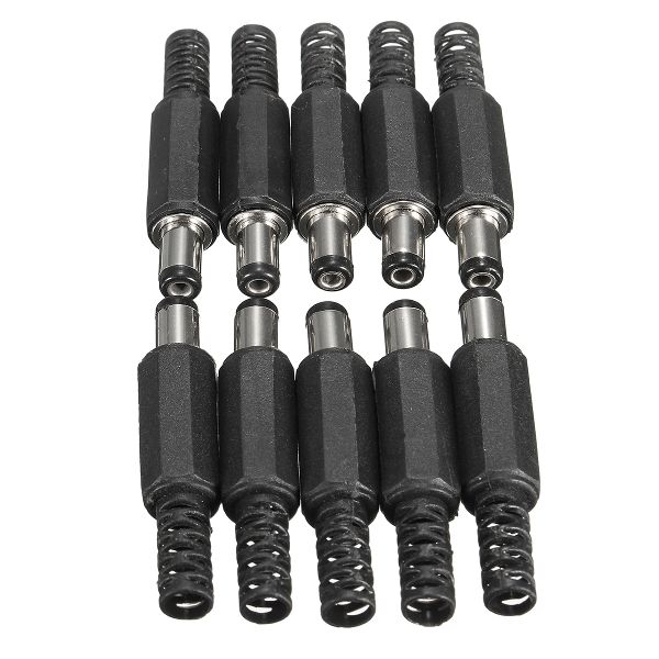 Excellwayreg-JP02-10Pcs-55x21mm-DC-Power-Male-Solder-Barrel-Tip-Plug-Jack-Connector-1078503