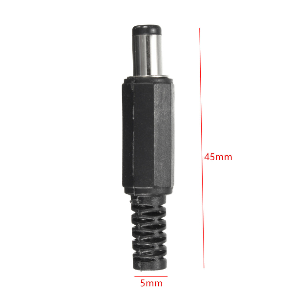 Excellwayreg-JP02-10Pcs-55x21mm-DC-Power-Male-Solder-Barrel-Tip-Plug-Jack-Connector-1078503