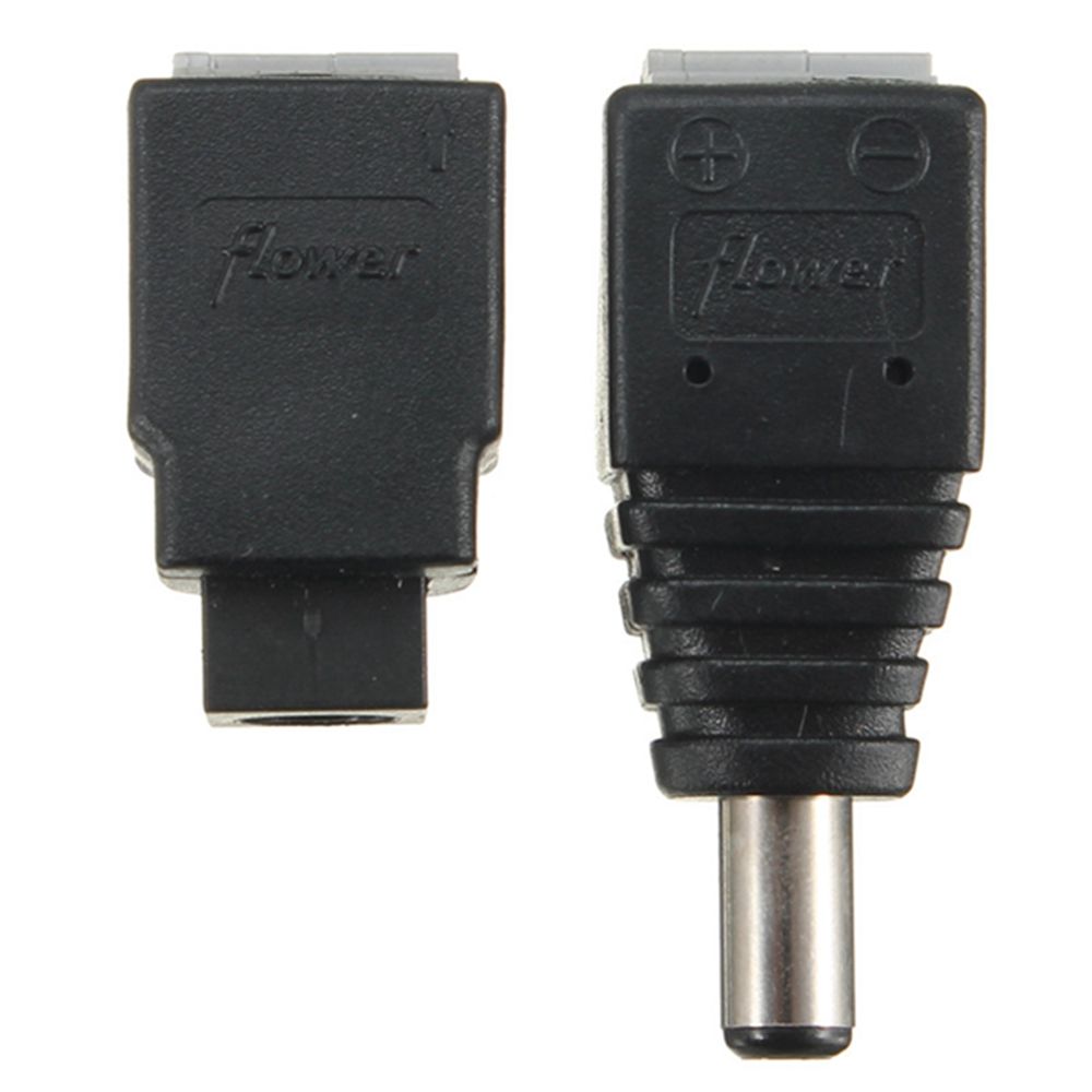 LUSTREON-MaleampFemale-Connectors-DC-5521mm-Power-Adapter-Plug-Cable-for-LED-Strips-12V-1580544