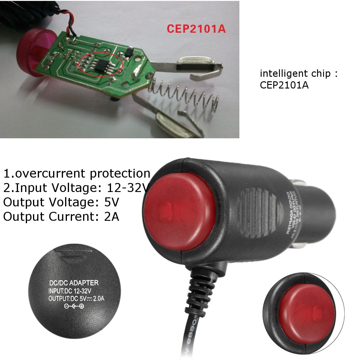5V-2A-Mini-USB-Vehicle-Car-Charger-Cable-Switch-For-Garmin-Nuvi-GPS-1341496