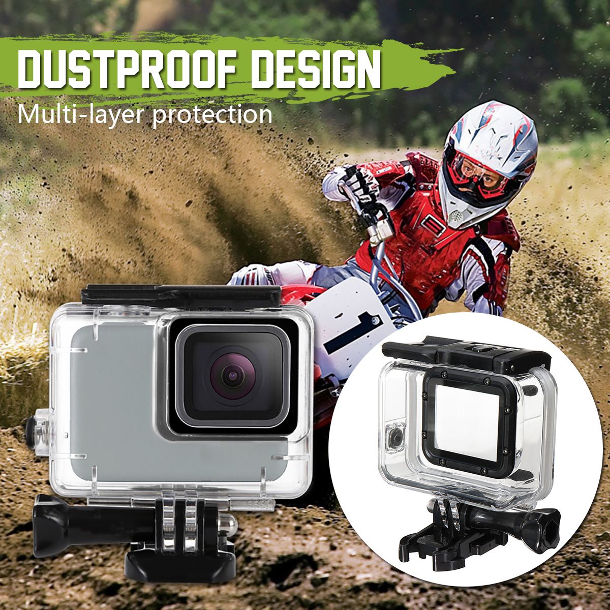 Camera-Waterproof-Housing-Case-Diving-Touch-Screen-Cover-For-Gopro-Hero-7-Silver-White-1638814