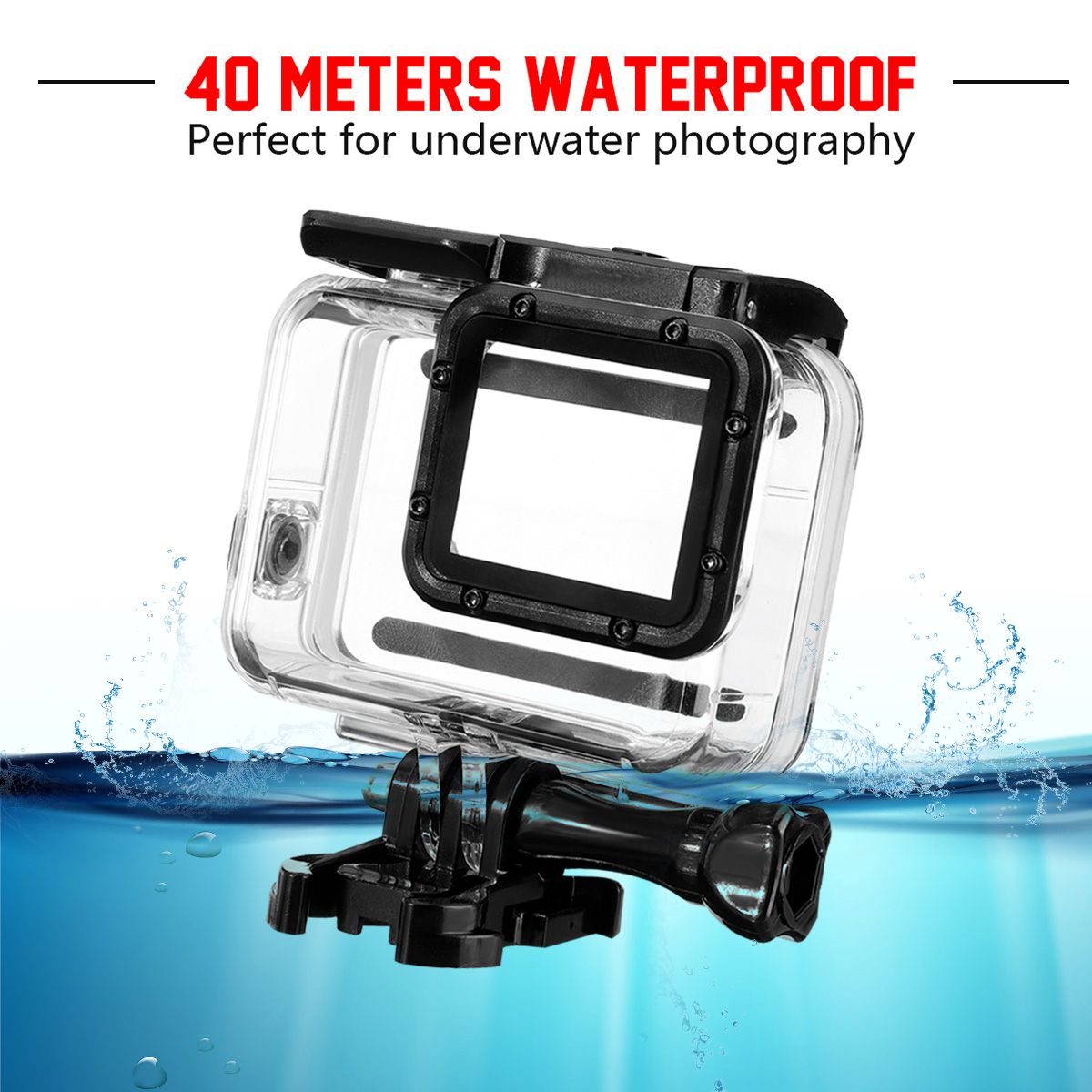 Camera-Waterproof-Housing-Case-Diving-Touch-Screen-Cover-For-Gopro-Hero-7-Silver-White-1638814
