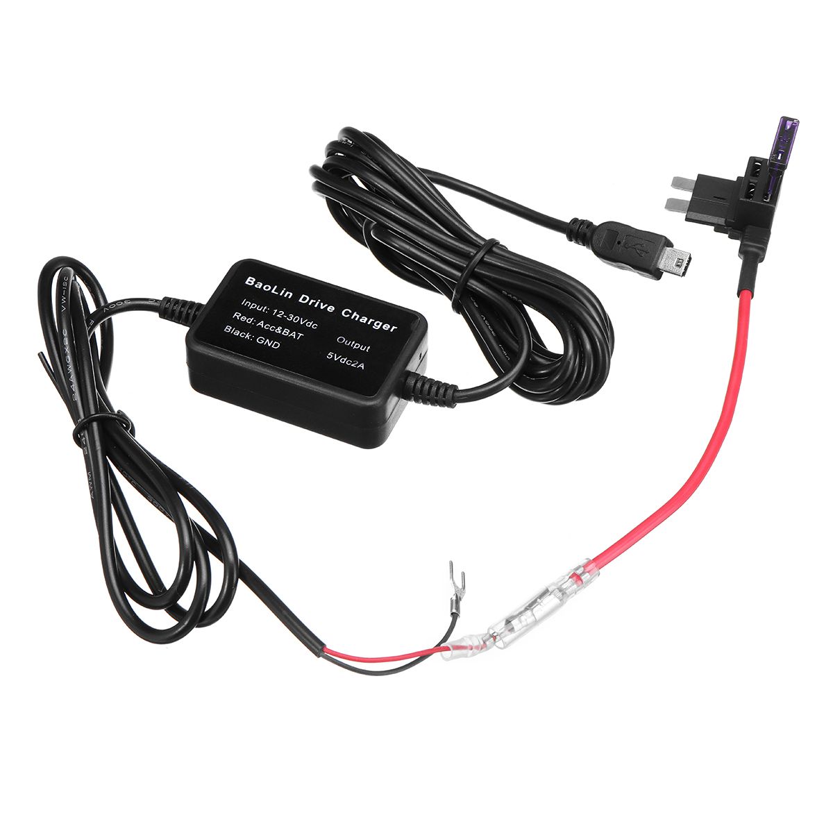 Car-Hard-Wire-Dash-Car-Cam-Electric-Appliance--Recorder-Buck-Line-12V-to-30V-1414260