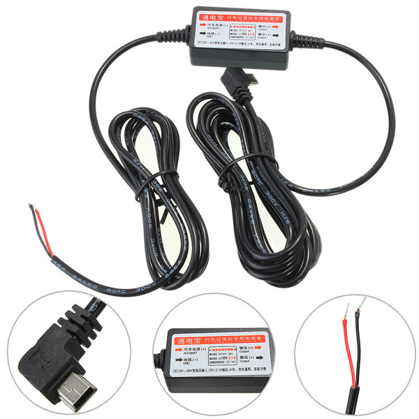 DC-12V-23V-to-5V-Mini-Micro-USB-Port-Car-Hard-Wire-Cable-Car-Charger-Camera-Phone-GPS-Pad-1033830