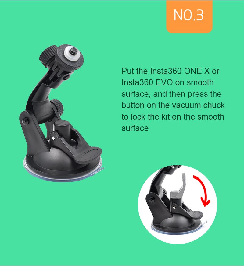 STARTRC-Camera-Full-Rotation-Car-Windshield-Window-Suction-Cup-Mount-for-Insta360-One-X-or-EVO-1449812