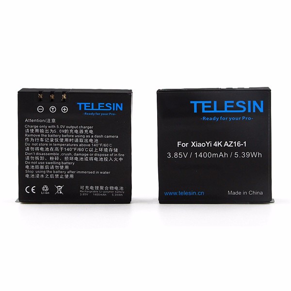 TELESIN-385V-1400mAh-Sportscamera-Battery-for-Yi-II-4K-1095544