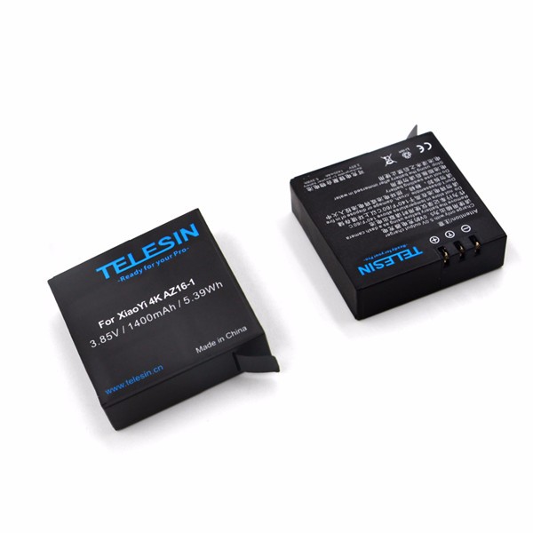 TELESIN-385V-1400mAh-Sportscamera-Battery-for-Yi-II-4K-1095544