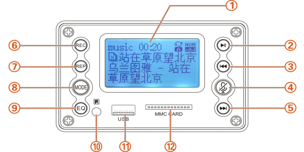 bluetooth-42-DC5V-Battery-12V-Two-Channel-Audio-Decoder-Board-Recording-Radio-Lyrics-Display-APE-FLA-1405558