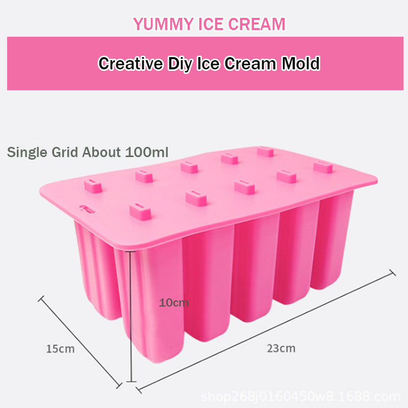 10-Freezer-Ice-P-op-Lolly-Maker-Tray-Cream-Popsicle-Yogurt-Mold-Maker-Mould-1543346