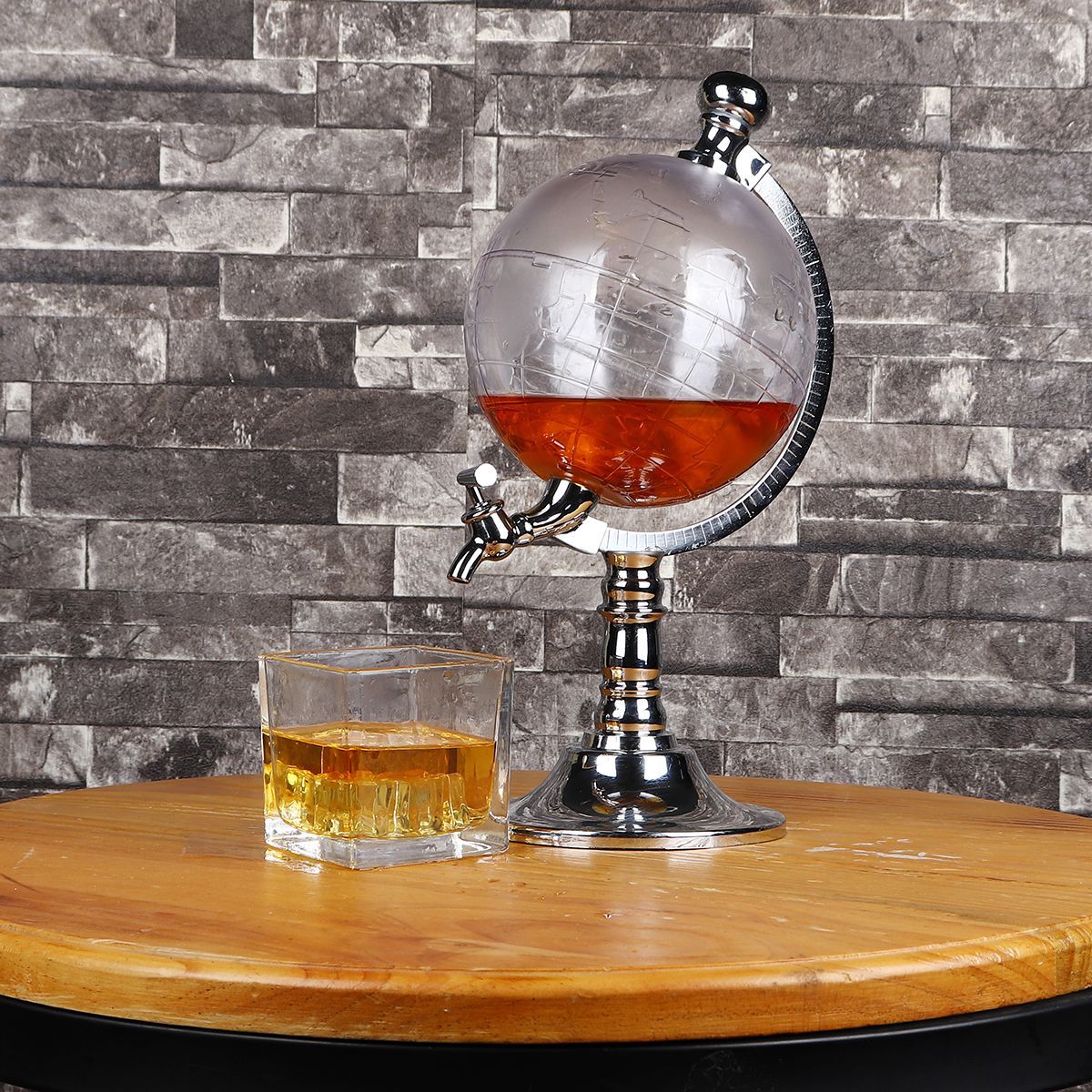 1000cc-Globe-Shaped-Liquor-Drink-Draft-Dispenser-Beverage-Pump-Decanter-Tap-1370965