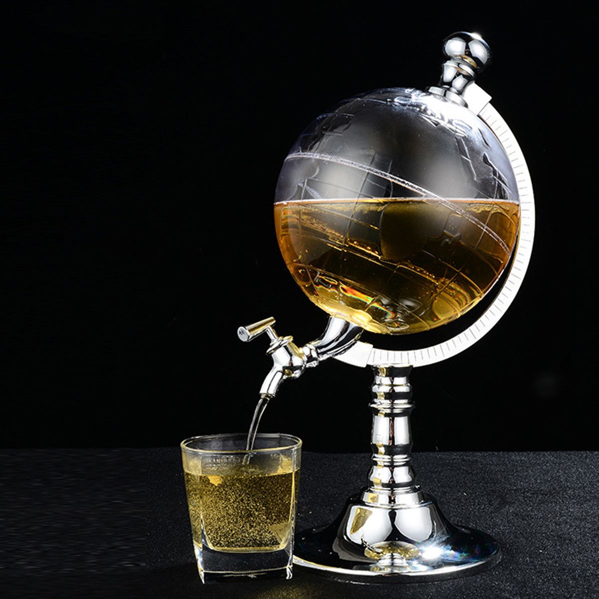 1000cc-Globe-Shaped-Liquor-Drink-Draft-Dispenser-Beverage-Pump-Decanter-Tap-1370965