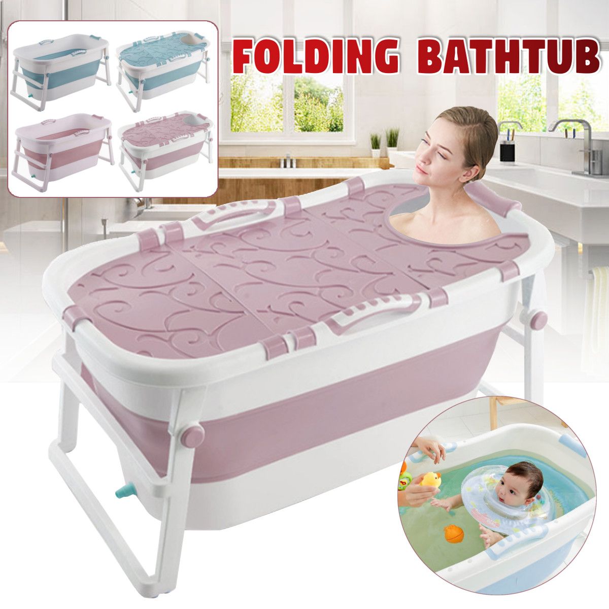 107x59x53cm-Folding-Bathtub-Portable-Bathroom-Large-Capacity-Soaking-PVC-Tub-SPA-Tub-1754366