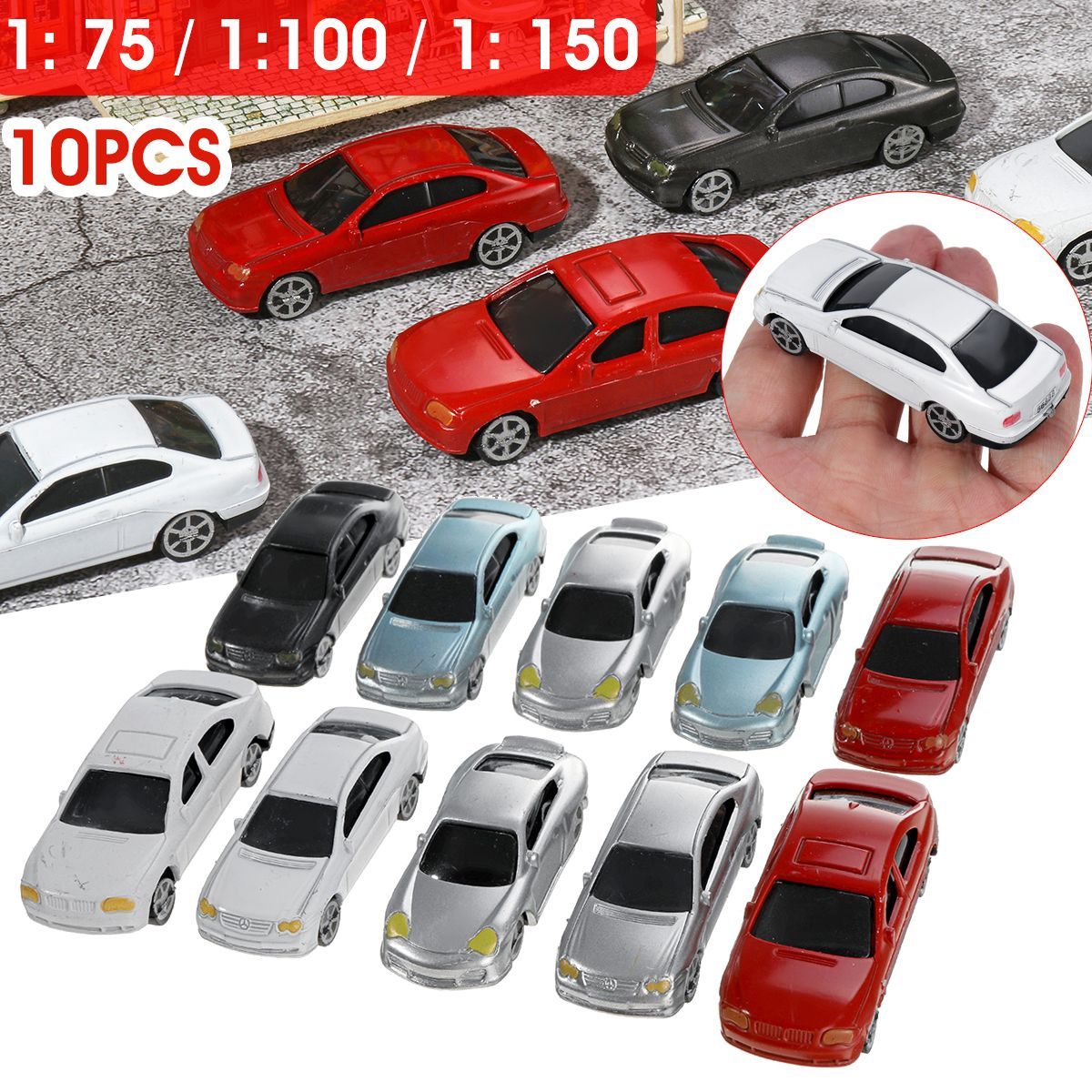 10Pcs-Mixed-Color-HO-Scale-Model-Car-Building-Train-Scenery-1683223