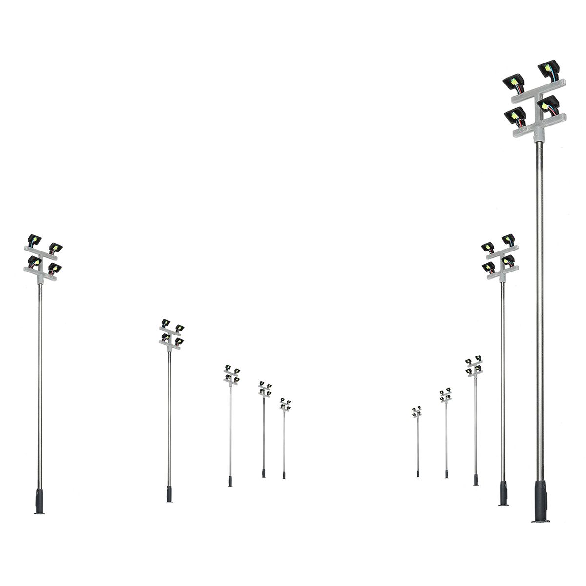 10PcsSet-1-100-Model-Railroad-Train-LED-Street-Light-HO-Scale-Lamps-Post-3-Heads-Street-Light-1616490