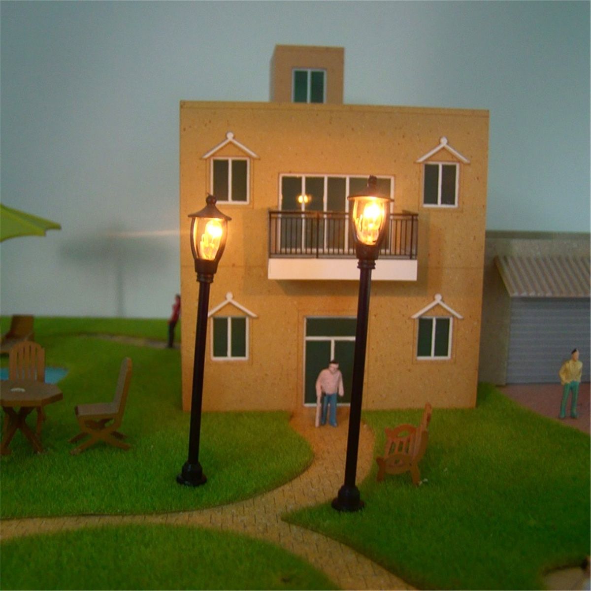 10PcsSet-HO-Scale-1100-6V-Model-Garden-Railway-Train-Lamp-Post-Street-Light-1616489