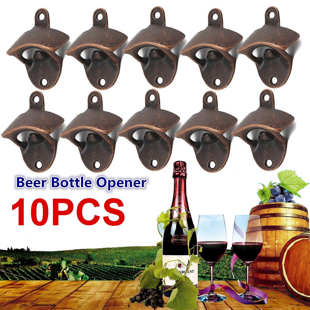10X-Alcohol-Bottle-Opener-Wall-Mounted-Drinks-Red-Bronze-Kitchen-Bar-Alcohol-Open-Tool-1730865
