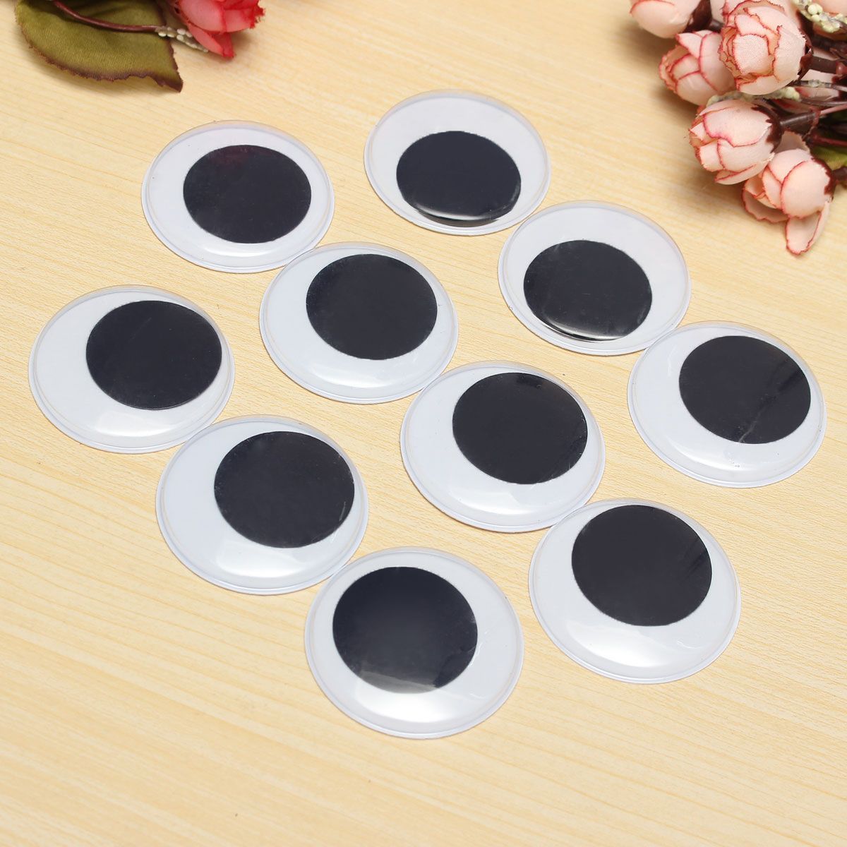 10pcs-50mm-DIY-Scrapbooking-Crafts-Toys-Big-Black-Wiggly-Wobbly-Giant-Googly-Eyes-1581115