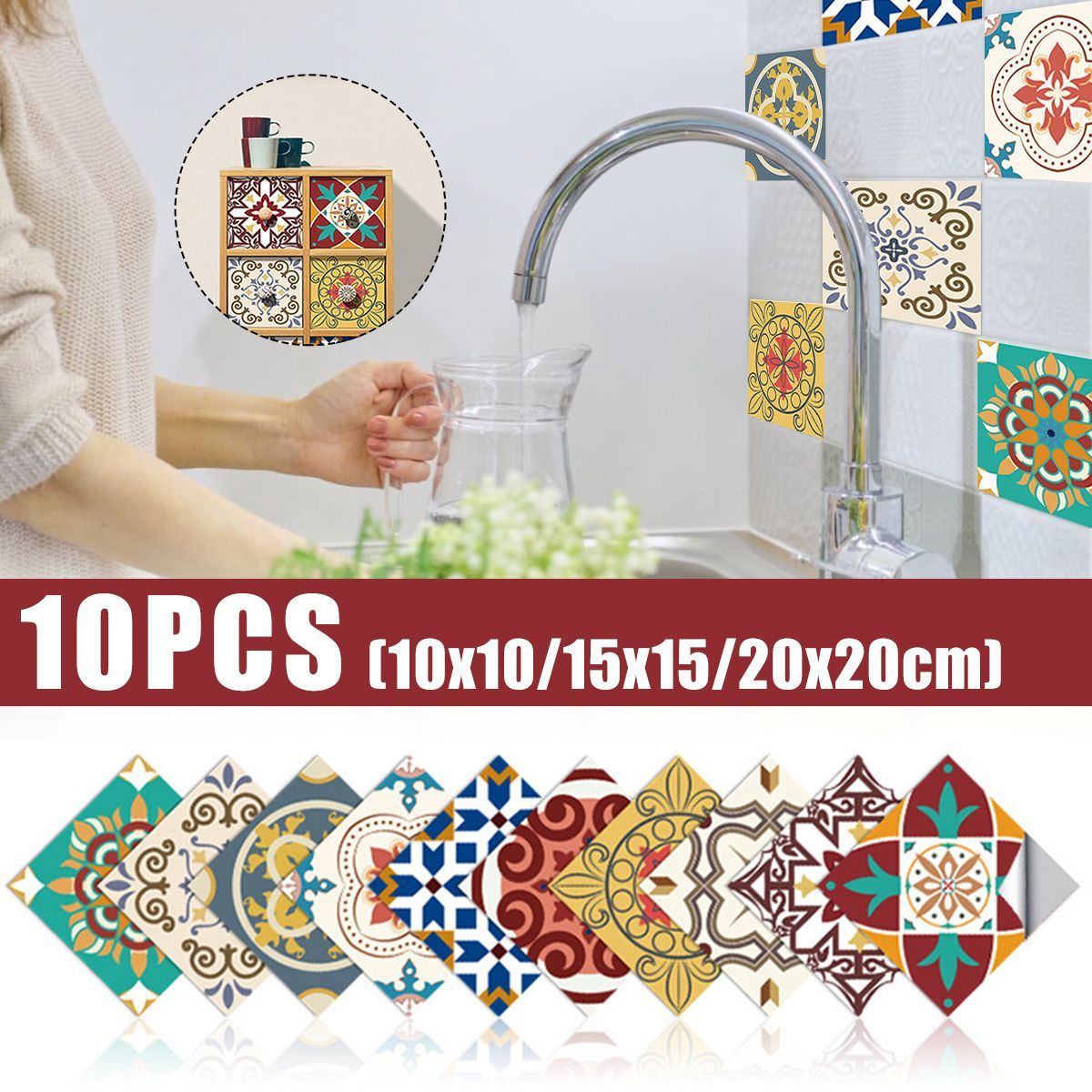 10x1015x1520x20cm-Wall-Tiles-Stickers-Kitchen-Bathroom-Toilet--Waterproof--PVC-1717147
