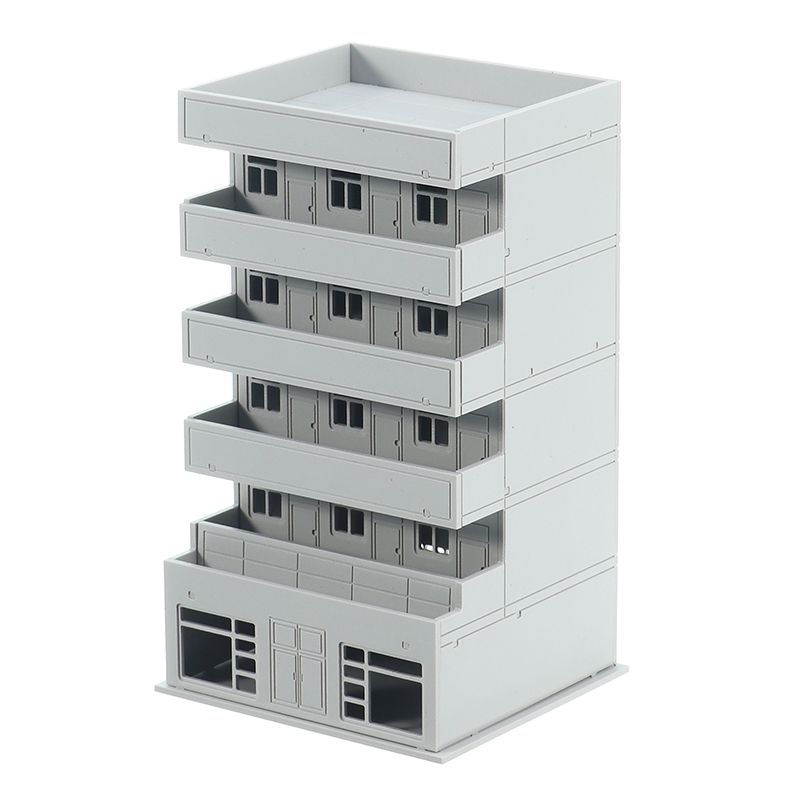 1150-1100-N-Scale-Residential-Public-Housing-Room-Building-Model-Assembled-1545455