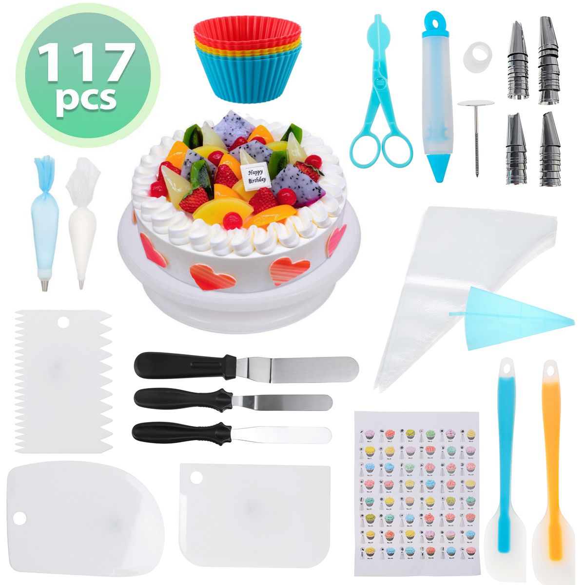 117pcs-Cake-Decorations-Kit-Supplies-Cake-Turntable-Spatula-Bag-Pastry-Nozzle-Tool-Set-1595170