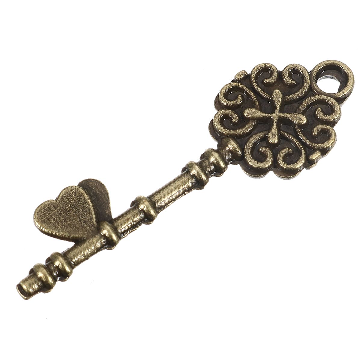 11pcs-Mixed-Antique-Vtg-old-look-Ornate-Bronze-Skeleton-Keys-Lot-Pendant-Fancy-Heart-Decorations-1286744