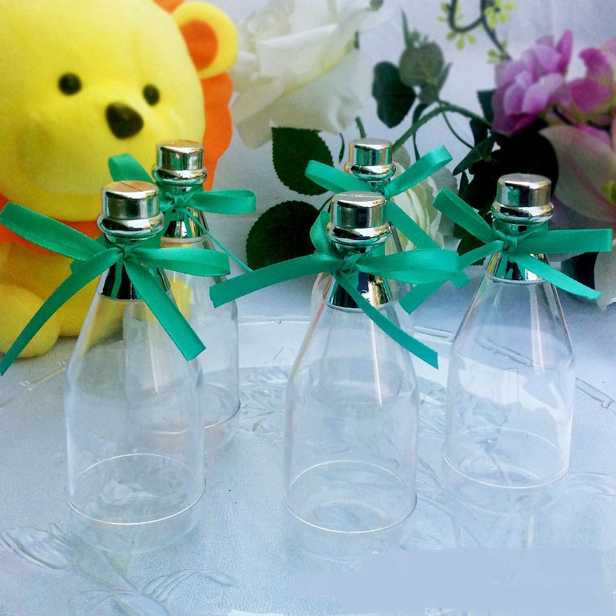 12-Clear-Fillable-Cham-pagne-Bottles-Candy-Boxes-Wedding-Party-Shower-Favors-1473323