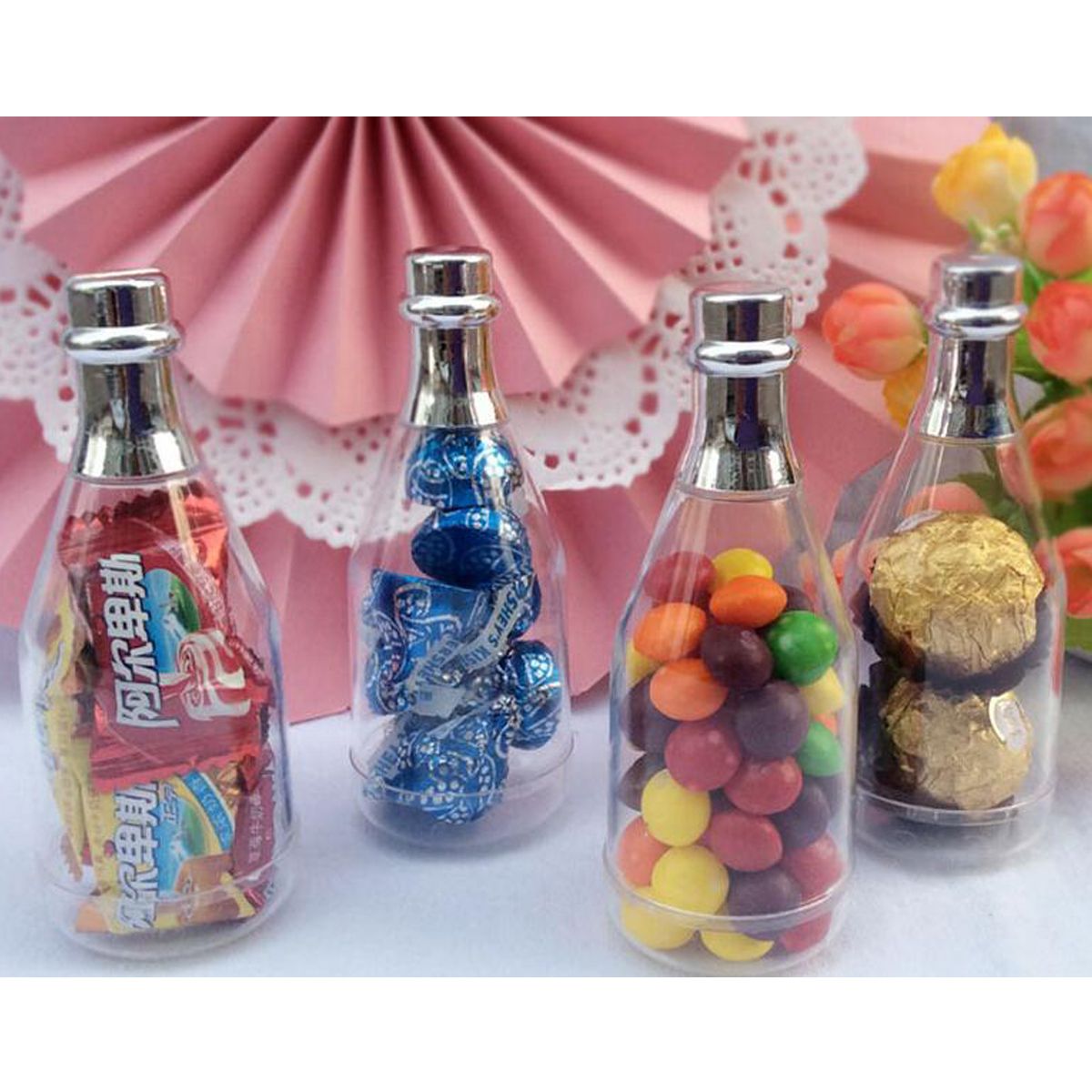 12-Clear-Fillable-Cham-pagne-Bottles-Candy-Boxes-Wedding-Party-Shower-Favors-1473323