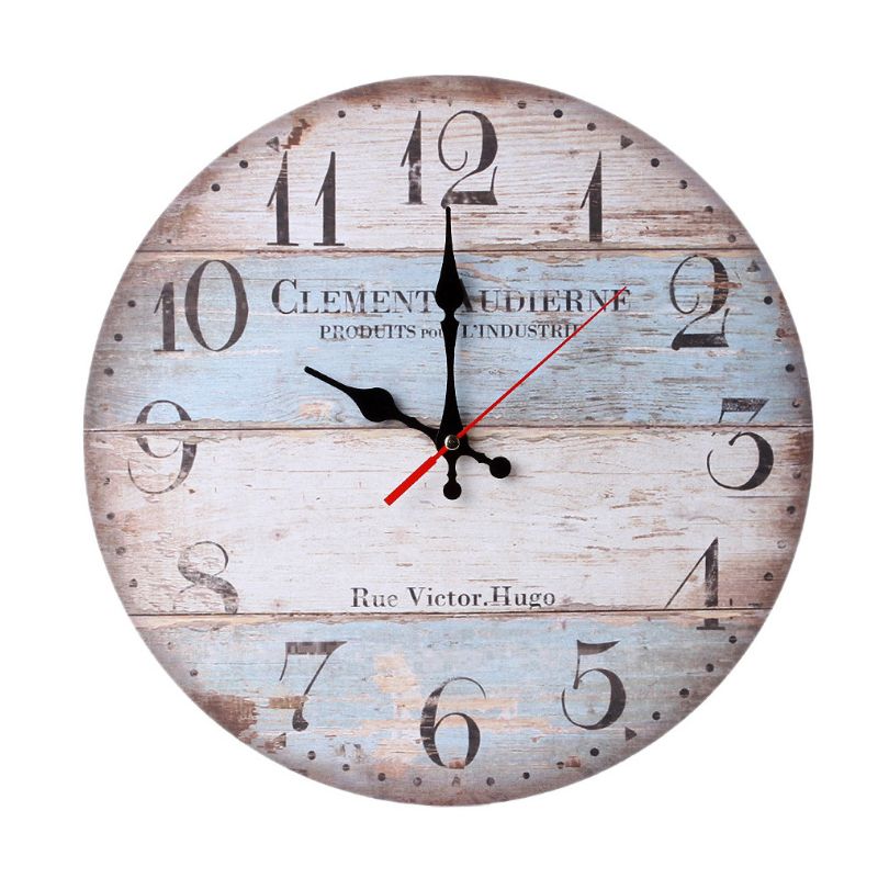 12-Retro-Round-Wooden-Wall-Clock-Home-Office-Decor-Farmhouse-Plank-Clocks-1583310