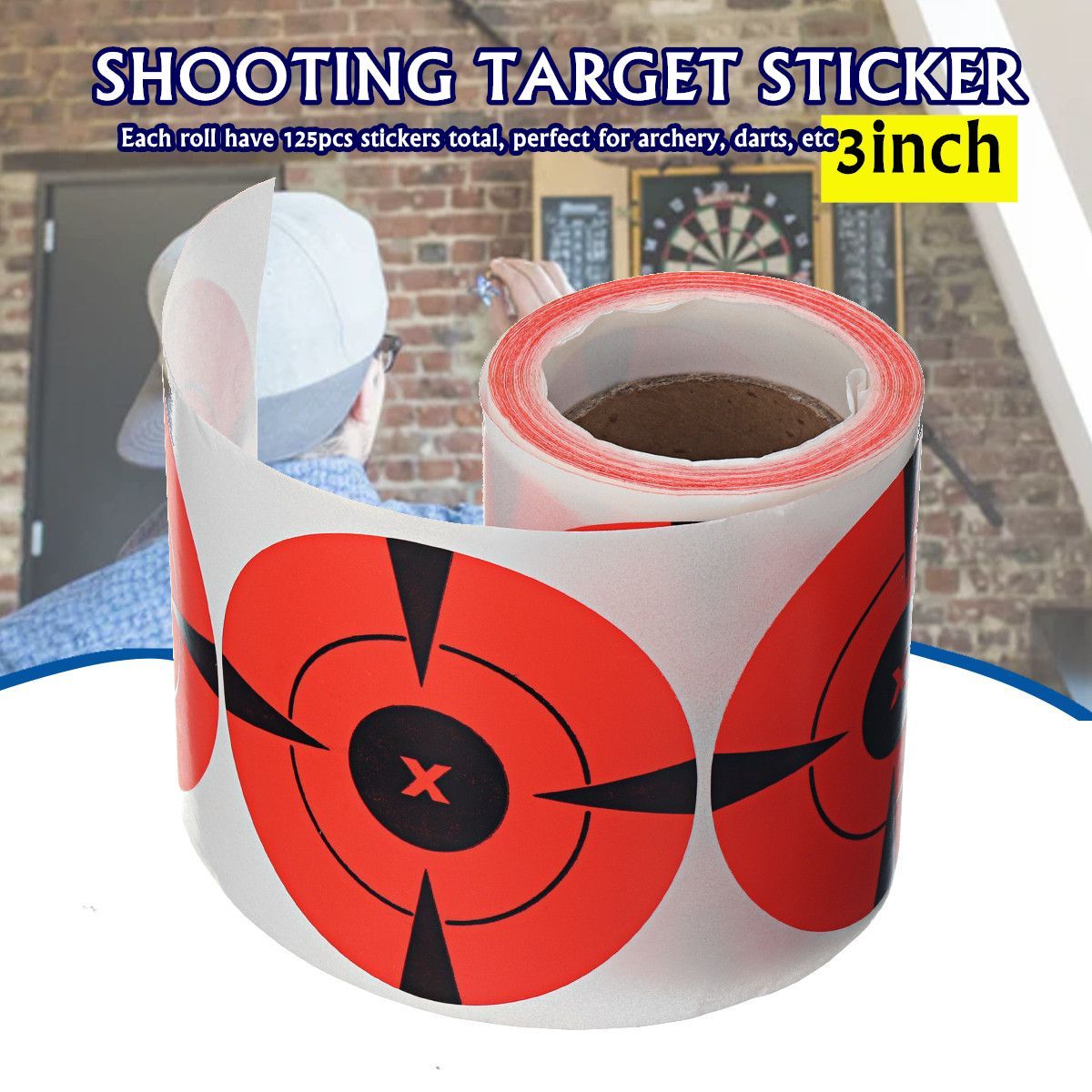 125pcsRoll-Round-Adhesive-Shooting-Target-3-Inch-Splatter-Paper-Wall-Sticker-1652666
