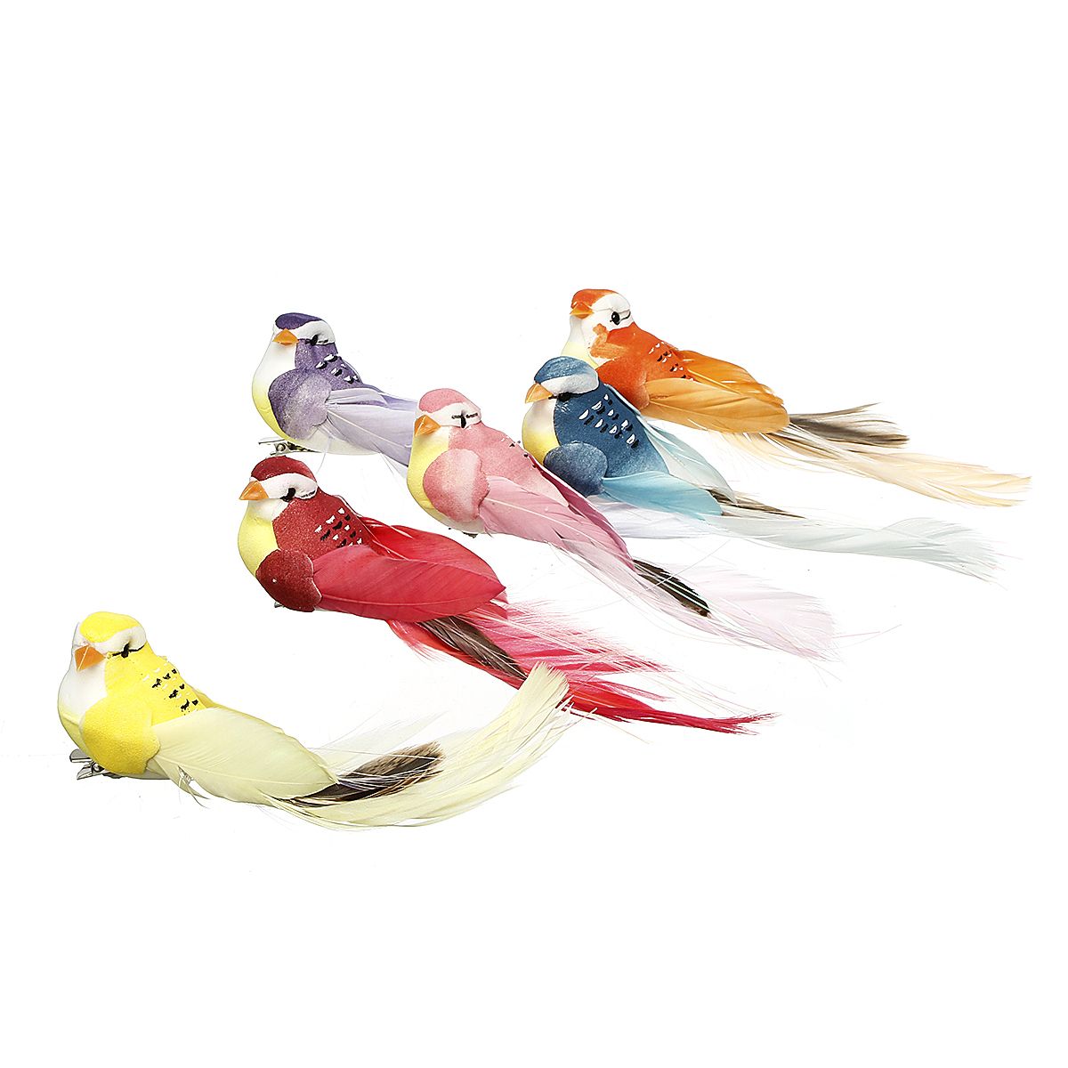 12Pcs-Colorful-Clip-Vintage-Artificial-Bird-Foam-Feather-Christmas-Tree-Decorations-1590969