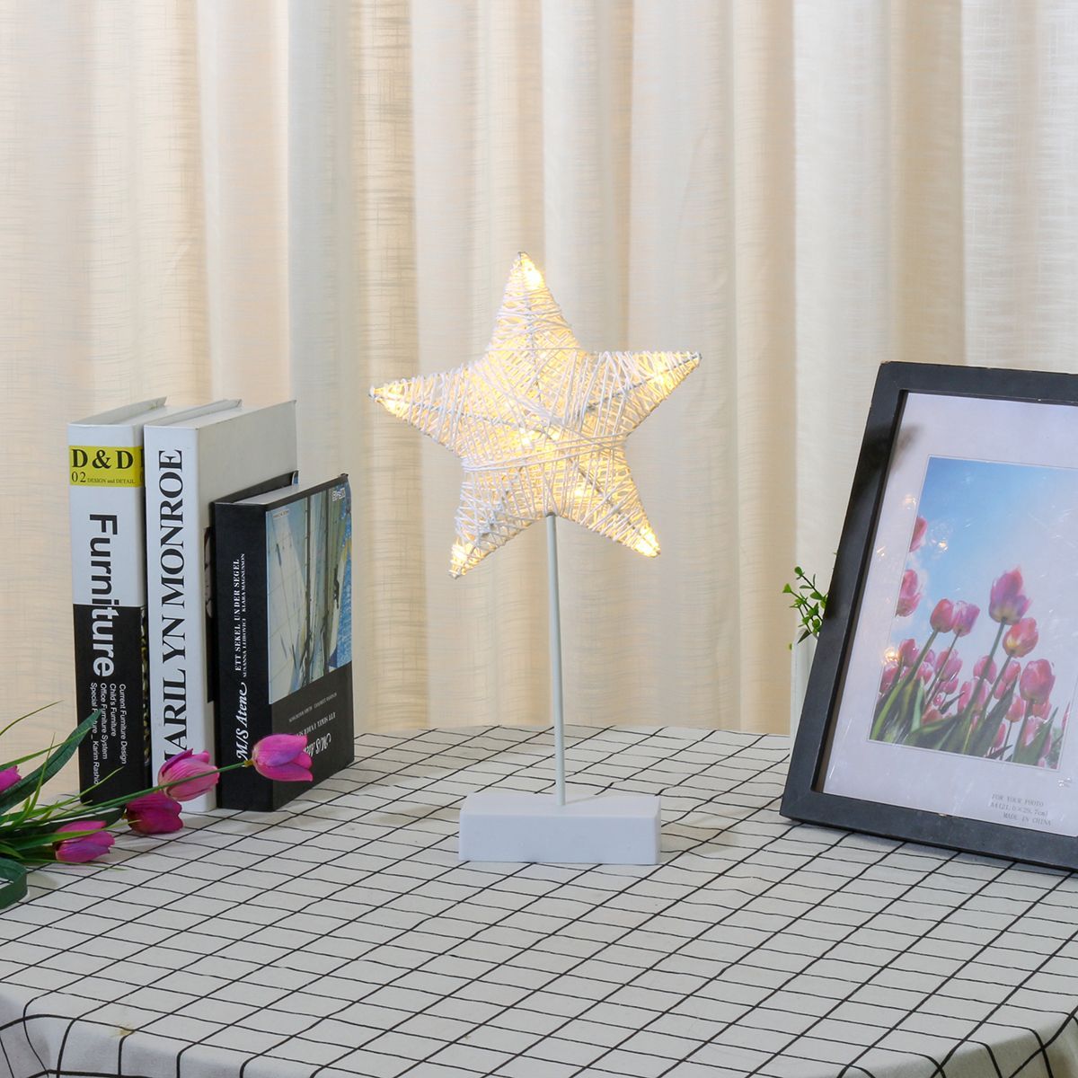 12V-Illuminative-HeartStar-Shaped-Night-Light-Fairy-Light-LED-Table-Desk-Lamp-1627076