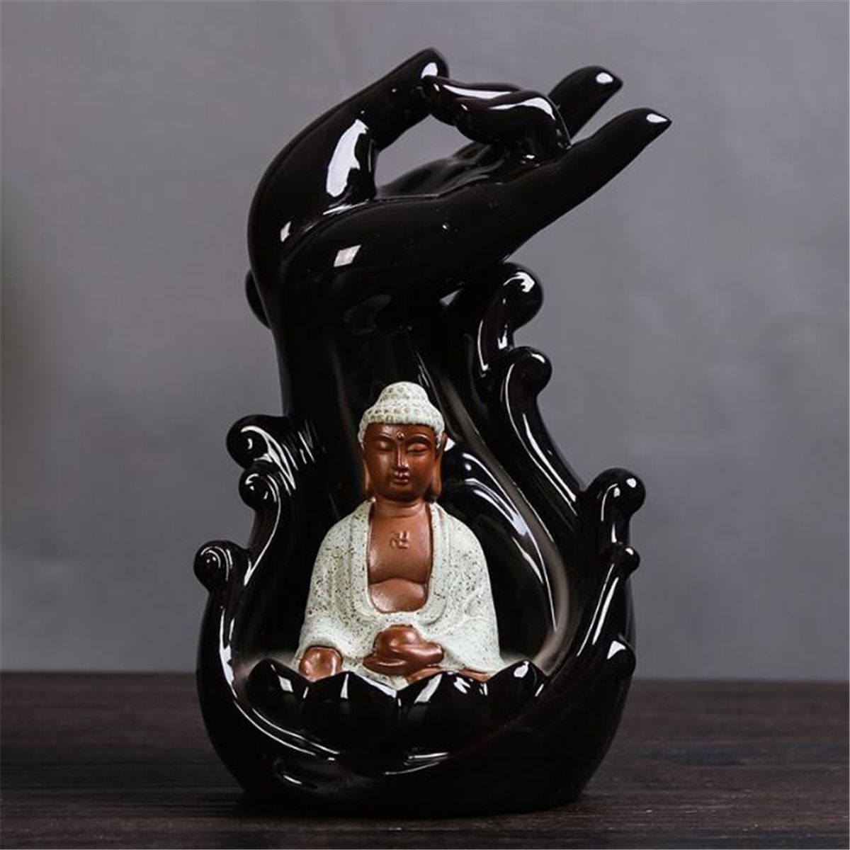 12x22cm-Ceramic-Backflow-Incense-Guanyin-Tathagata-Burner-With-Cones-1436135