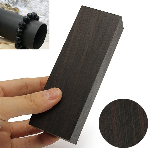 12x4x25cm-Black-Ebony-Lumber-Original-Wood-Timber-Handle-Plate-1099494