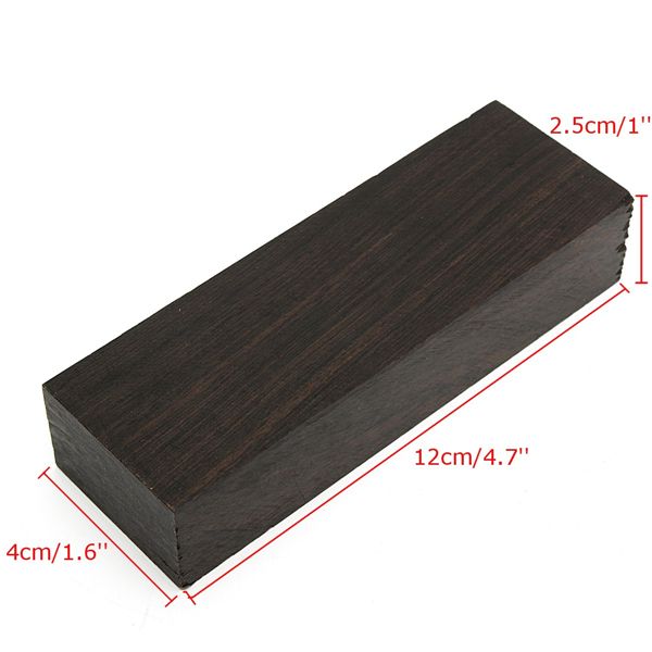 12x4x25cm-Black-Ebony-Lumber-Original-Wood-Timber-Handle-Plate-1099494