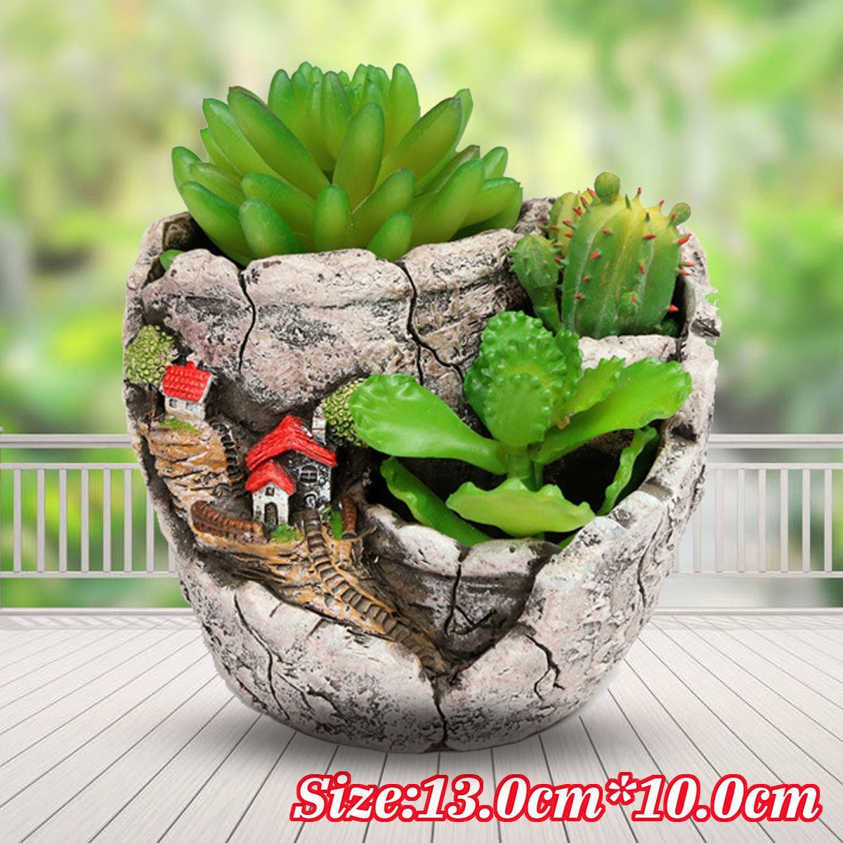 13-x-10cm-Succulent-Plant-Unglazed-Cement-Flower-Pot-Sky-Garden-House-Decorations-1473218