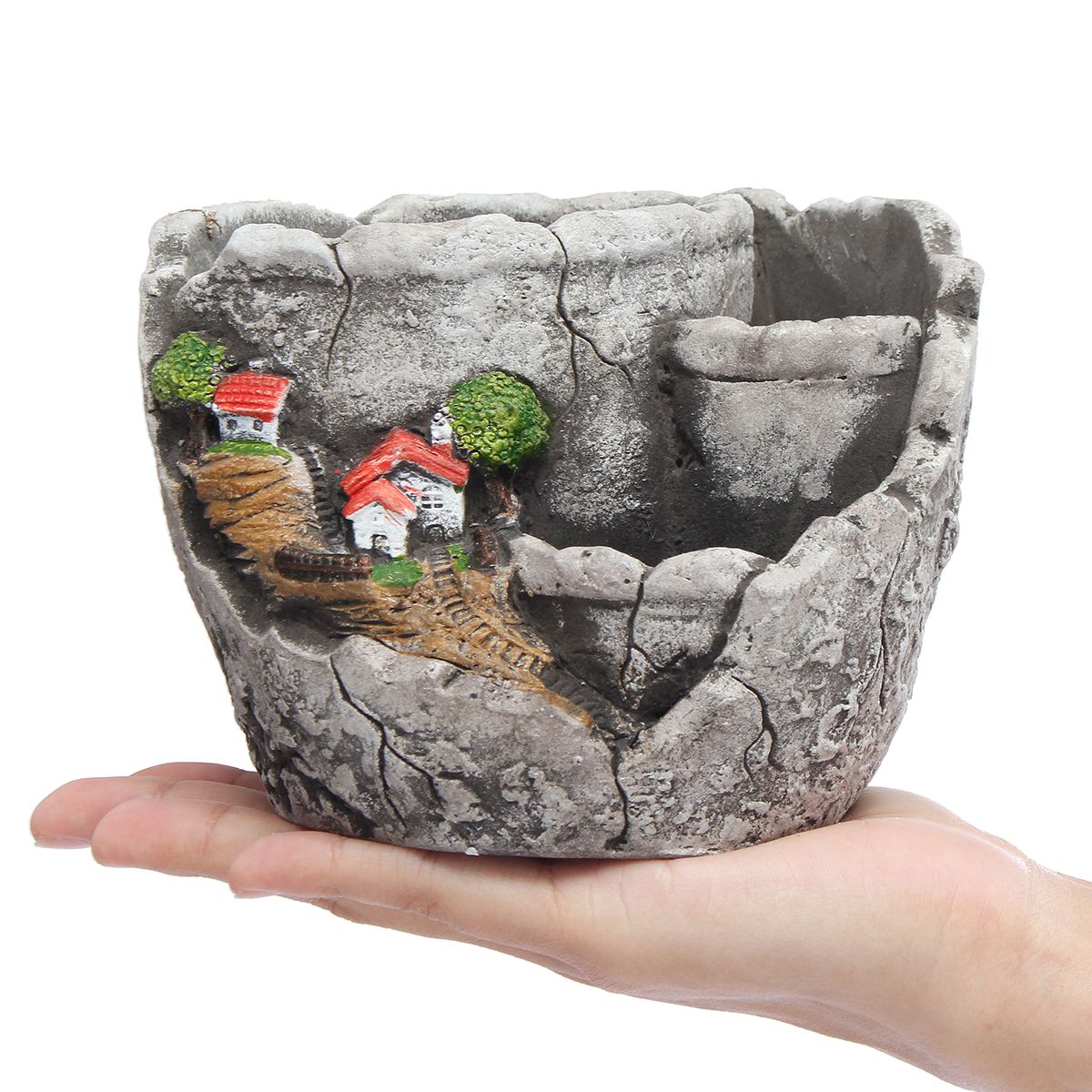 13-x-10cm-Succulent-Plant-Unglazed-Cement-Flower-Pot-Sky-Garden-House-Decorations-1473218