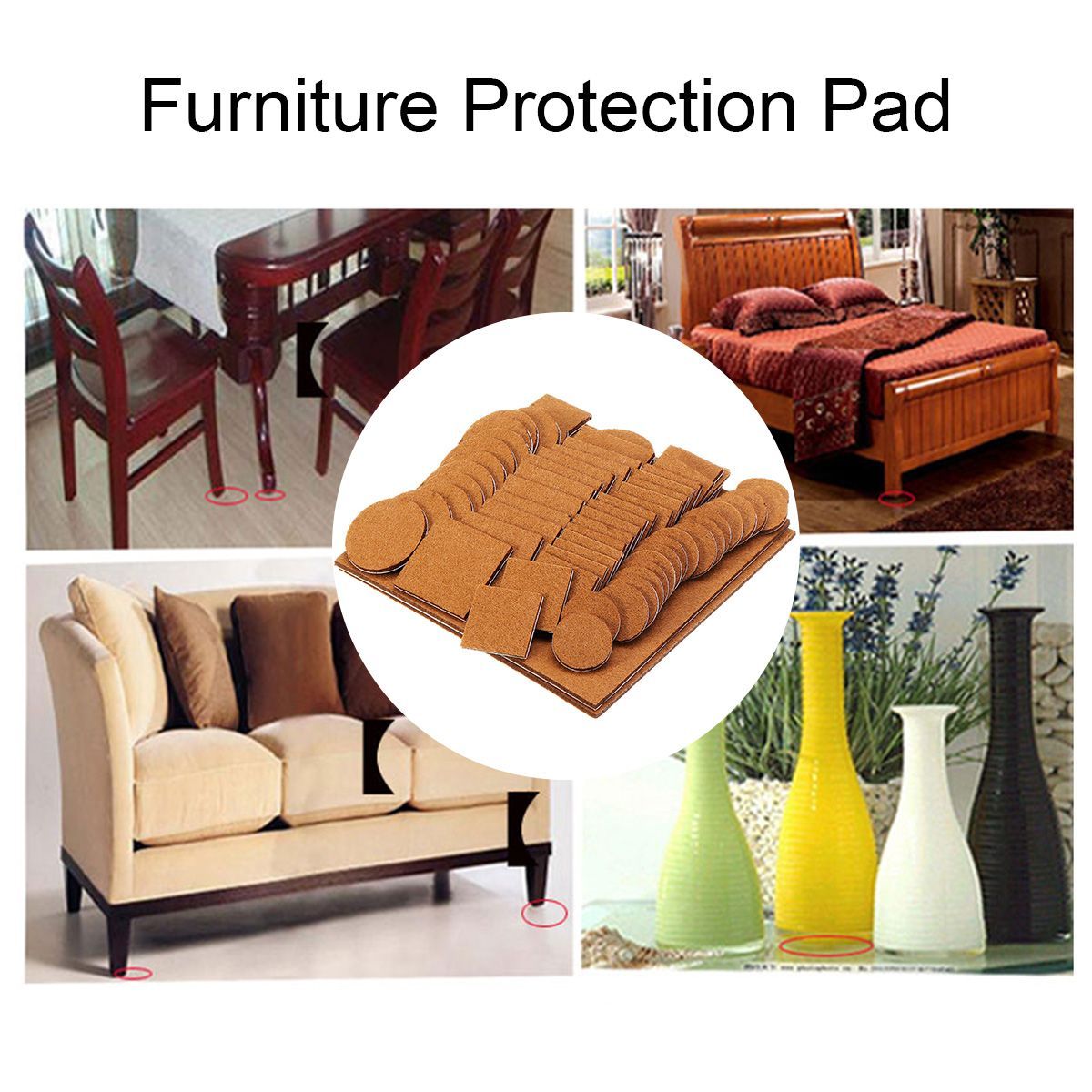 130Pcs-Adhesive-Felt-Furniture-Pads-Chair-Leg-Floor-Protect-Round-Square-Pad-1664274