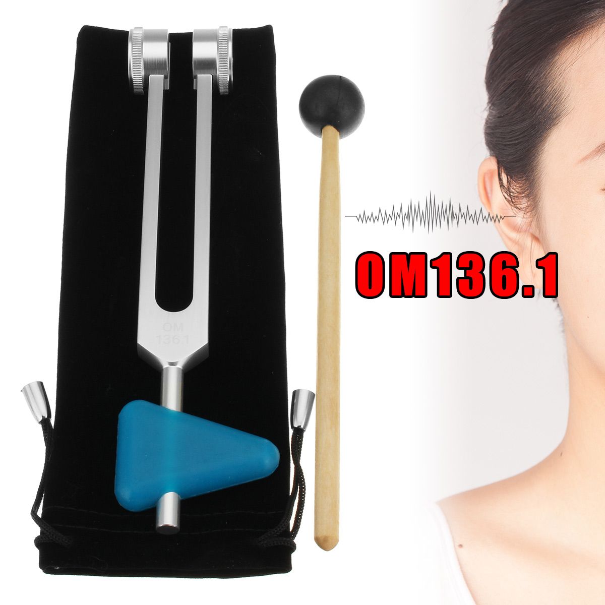 1361Hz-Yoga-Tuning-Fork-With-Belt-Cover-And-Hammer-Meditation-Nerve-Practice-Tools-1423438