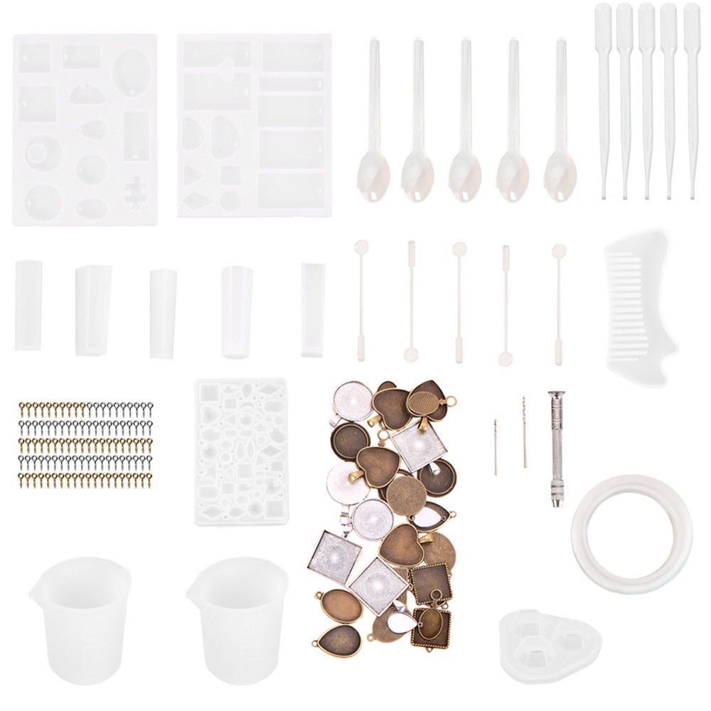 151Pcs-Silicone-Mould-Resin-Silicone-Resin-DIY-Bracelet-Pendant-Resin-Casting-Molds-Tools-Set-For-DI-1675436