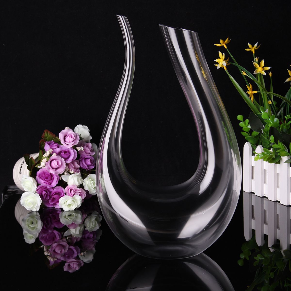 15L-Wine-Champange-Glass-Decanter-U-shaped-Bottle-Jug-Pourer-Aerator-Lead-Free-Crystal-Glass-1136894