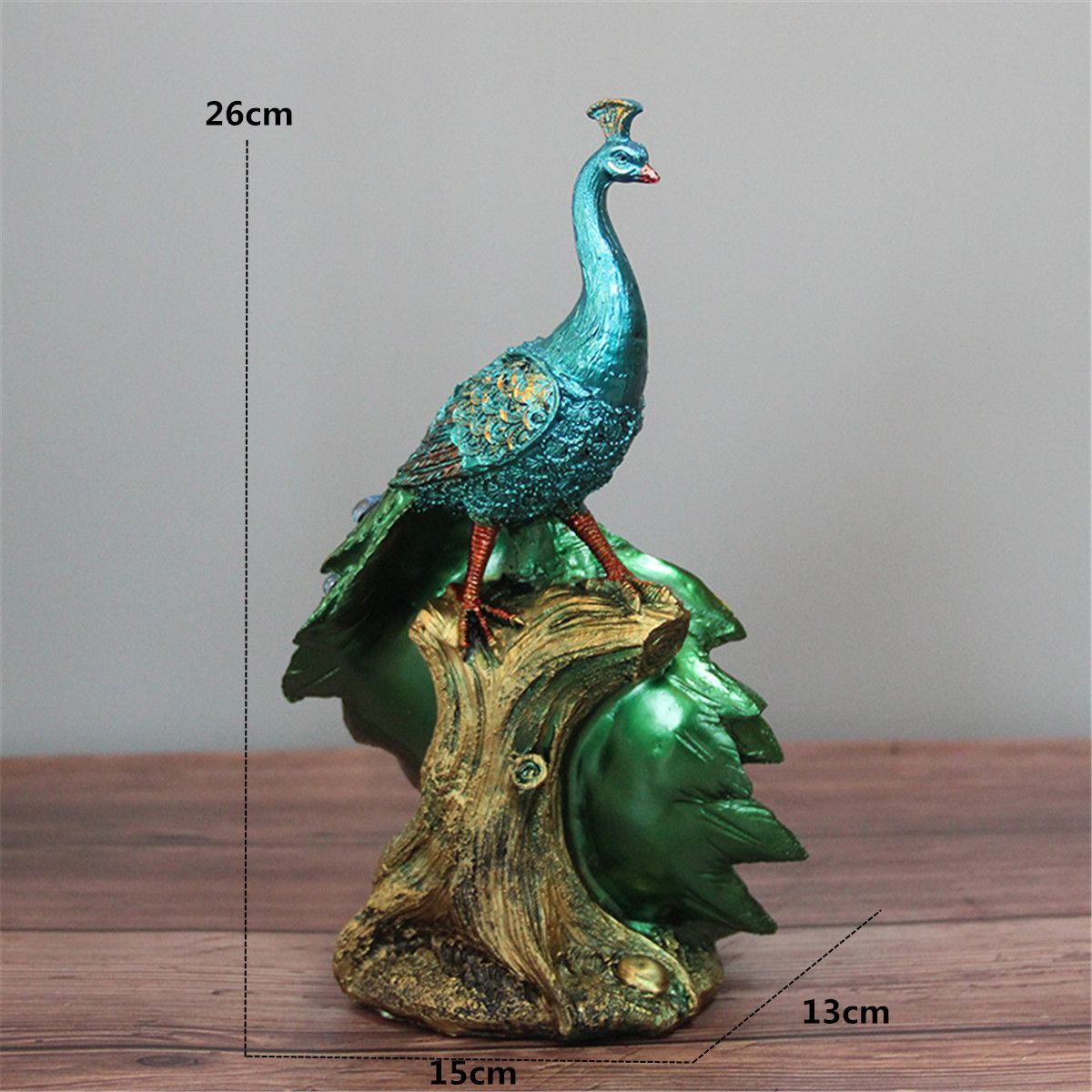 15x13x26cm-Peacock-Statue-Decorative-Home-Office-Art-Decorations-Desktop-Gift-1475553