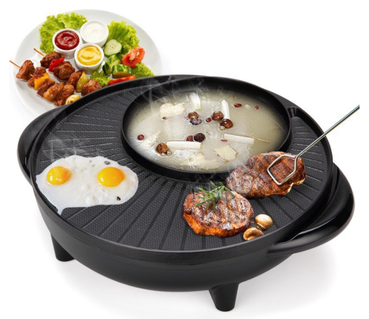 1600W-2-in-1-Electric-Hotpot-Oven-Domestic-Smokeless-Barbecue-Machine-Pot-1721900