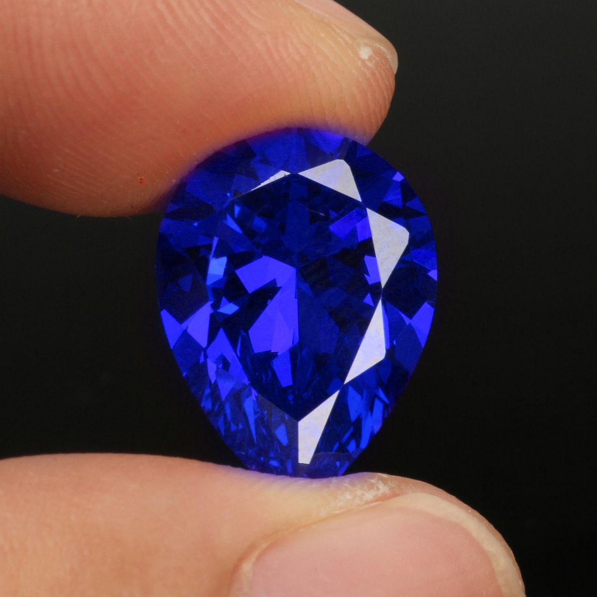 1687ct-Royal-Blue-Sapphire-13x18mm-Pear-Cut-Loose-Gemstone-DIY-Jewelry-Decorations-1483819