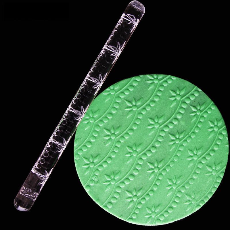 16cm-Fondant-Embossed-Rolling-Pin-Acrylic-Cake-Pastry-Dough-Embossing-Sugarcraft-Roller-Baking-Mold-1379891